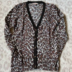 Tory Burch leopard cardigan